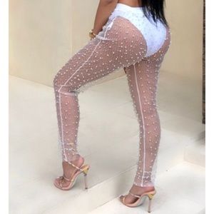 Pearl Mesh Pants